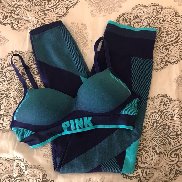 PINK Victoria's Secret Pants - VS Pink Leggings And Bra Bundle NWT